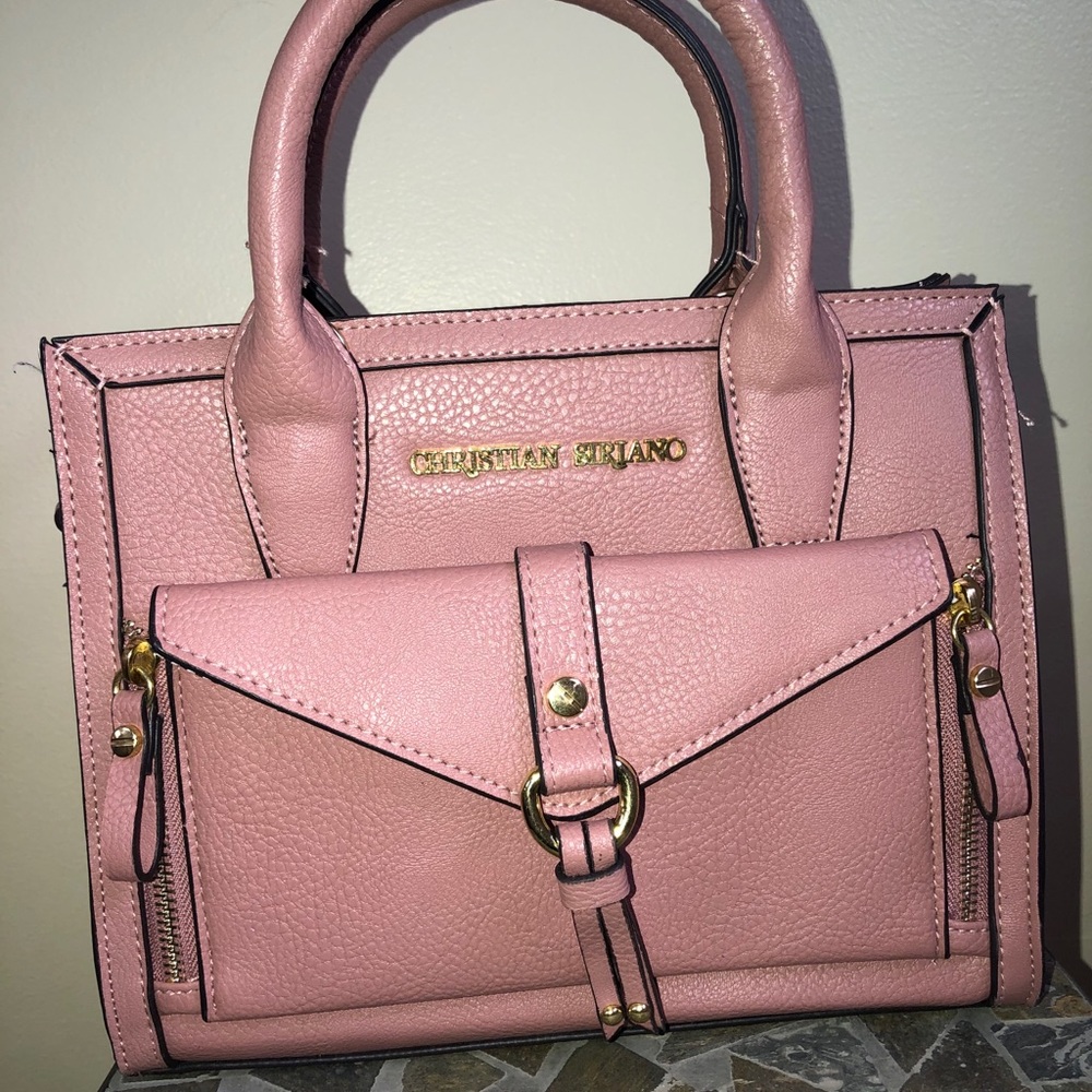 Christian Siriano pink purse